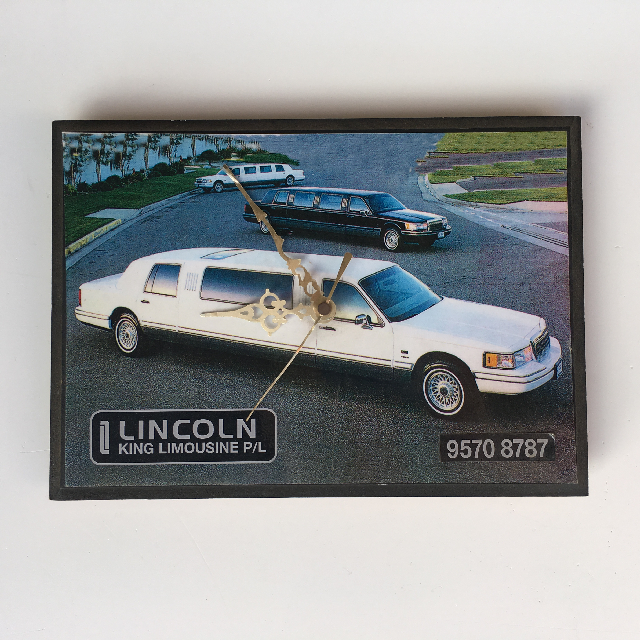 CLOCK, Wall Mount - Limousine Print